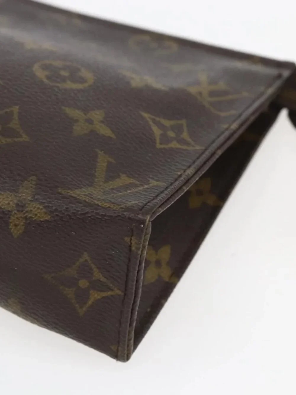LOUIS VUITTON Monogram Poche Toilette 19 Pouch M47544 LV Auth ki6390